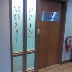 Frosted Glass Sign