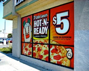 Sign Shop promotional window vinyl 300x240